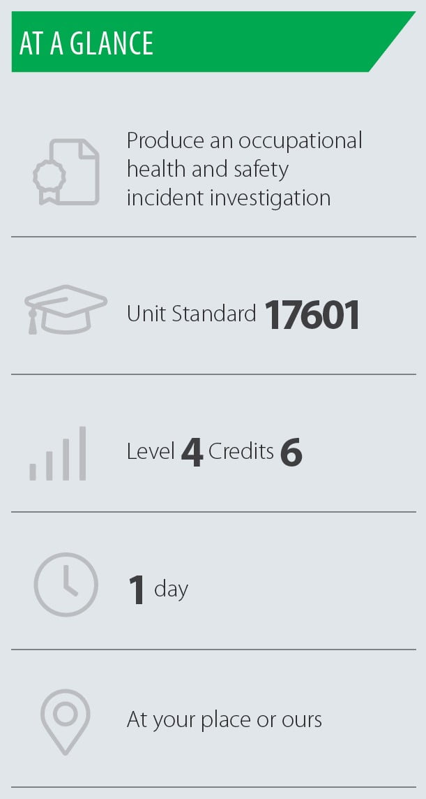 at a glance incident investigation
